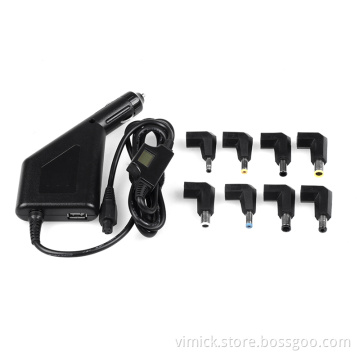 Universal Car 100W Power Supplies with USB 8 DC Tips